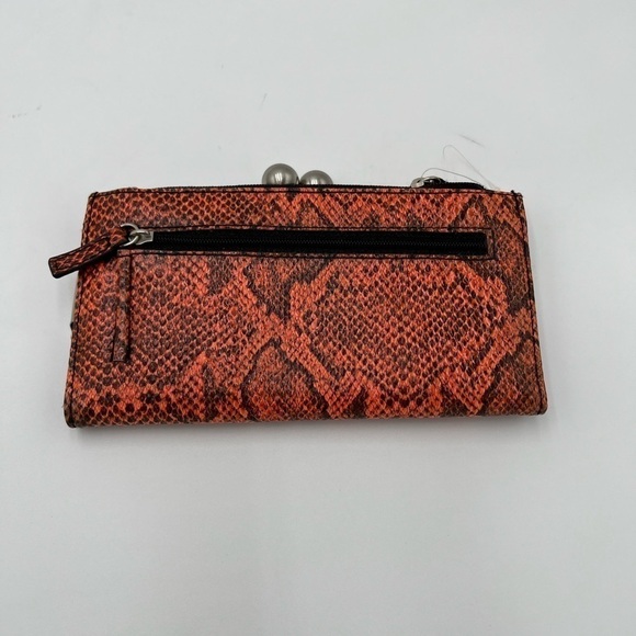 Mundi Orange and Black Animal Print Wallet - Picture 5 of 10